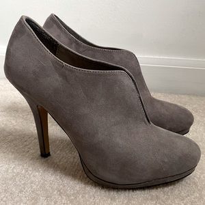 Gray Heel Booties